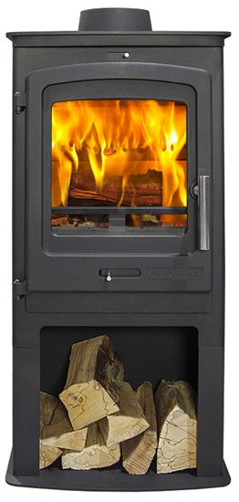 P1 Contemporary Multifuel Stove & Log Store