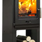 P1 Contemporary Multifuel Stove High Legs