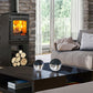 P1 Contemporary Multifuel Stove High Legs