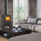 P1 Contemporary Multifuel Stove Low Legs