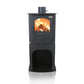 VERSO 1 STAND CID  Solid fuel fireplace