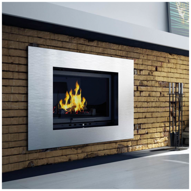 Cast iron fireplace OLIWIA 16 kW Ø 200 lift-up