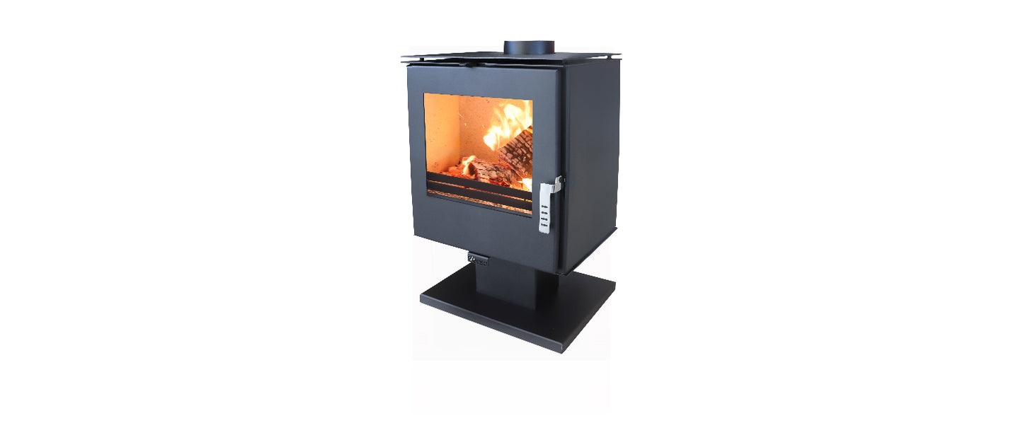 VERSO RHEIA P  Woodburning fireplace