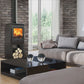 P1 Contemporary Multifuel Stove High Legs