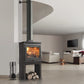 P2 Contemporary Multifuel Stove High Legs