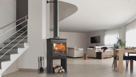 P2 Contemporary Multifuel Stove High Legs