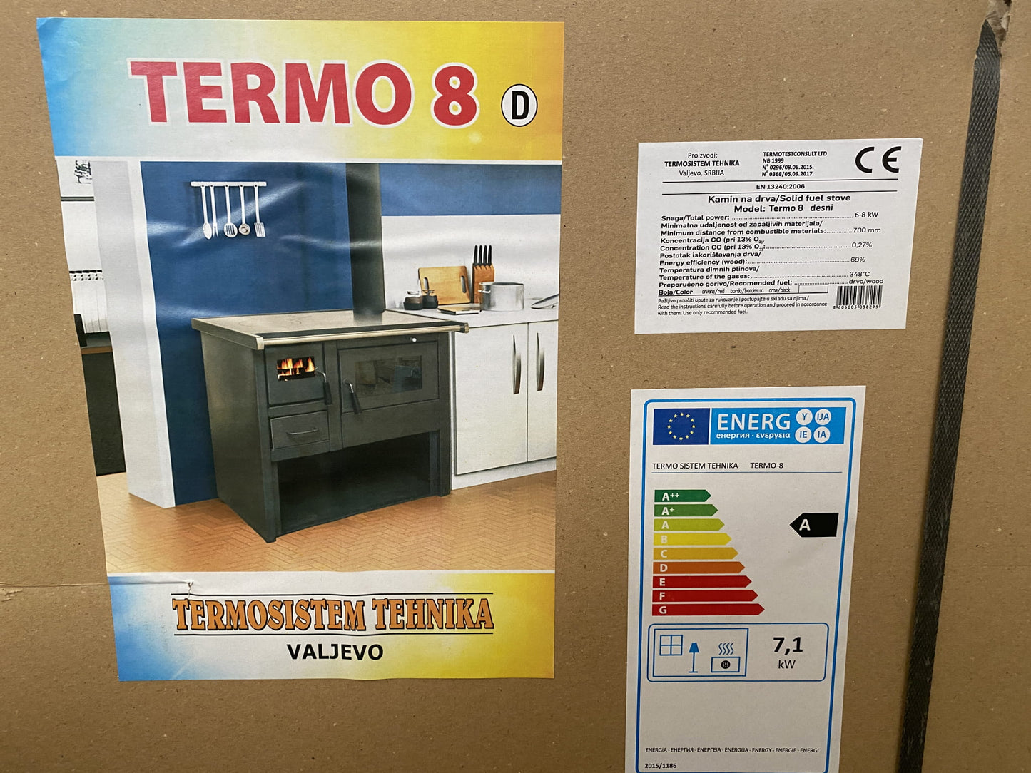 Stove goat Cooking Stove, coal kitchen, Westfalka TERMO 8 with a Water Jacket 12 Kw