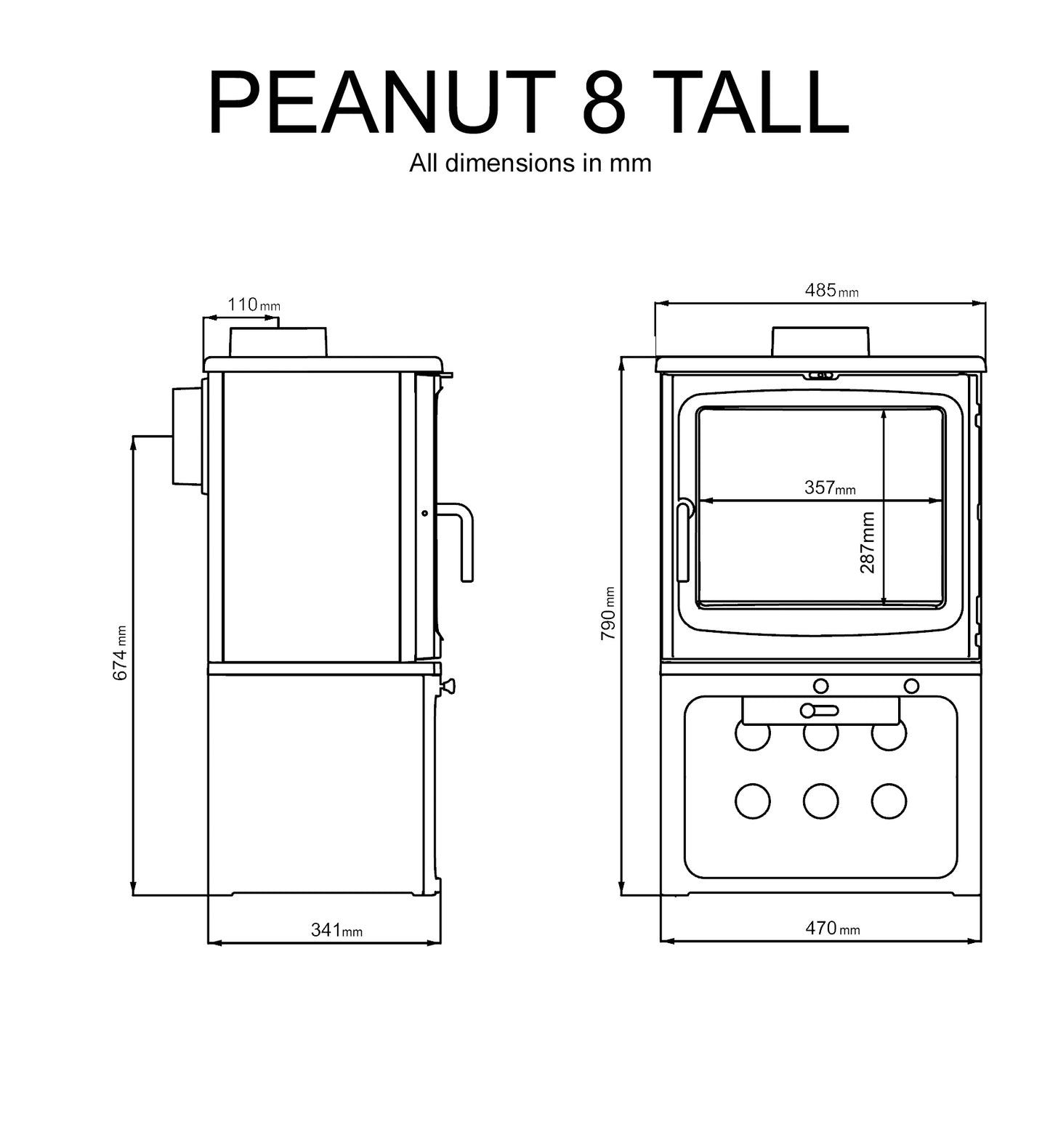 Saltfire Peanut 8 Tall