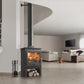 P2 Contemporary Multifuel Stove Low Legs