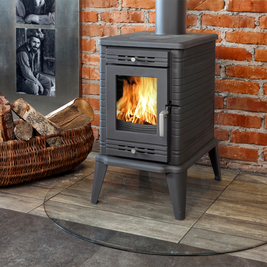 Cast Iron Stove K10 Ø 130-150 Fireplace Log Burner 6-13 kW