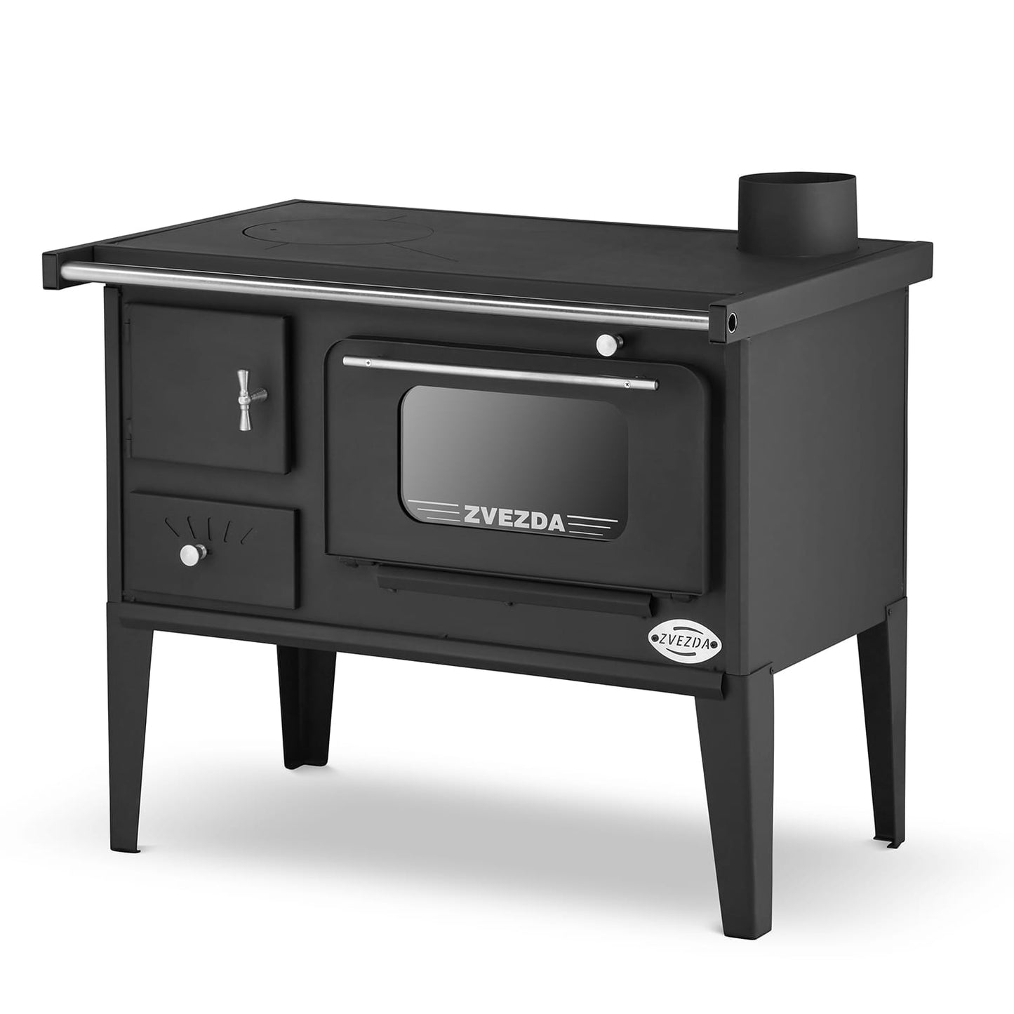 Cooking kitchen stove Westfalka coal stove stove ZVEZDA Black 8kW