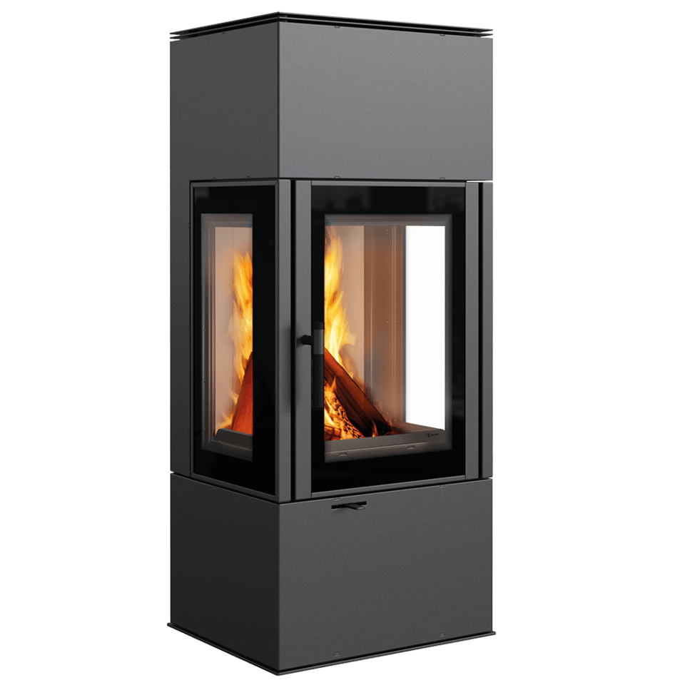 Steel stove View THOR 8 Fireplace, 8kW, Freestanding, Modern, Ecological, Glass