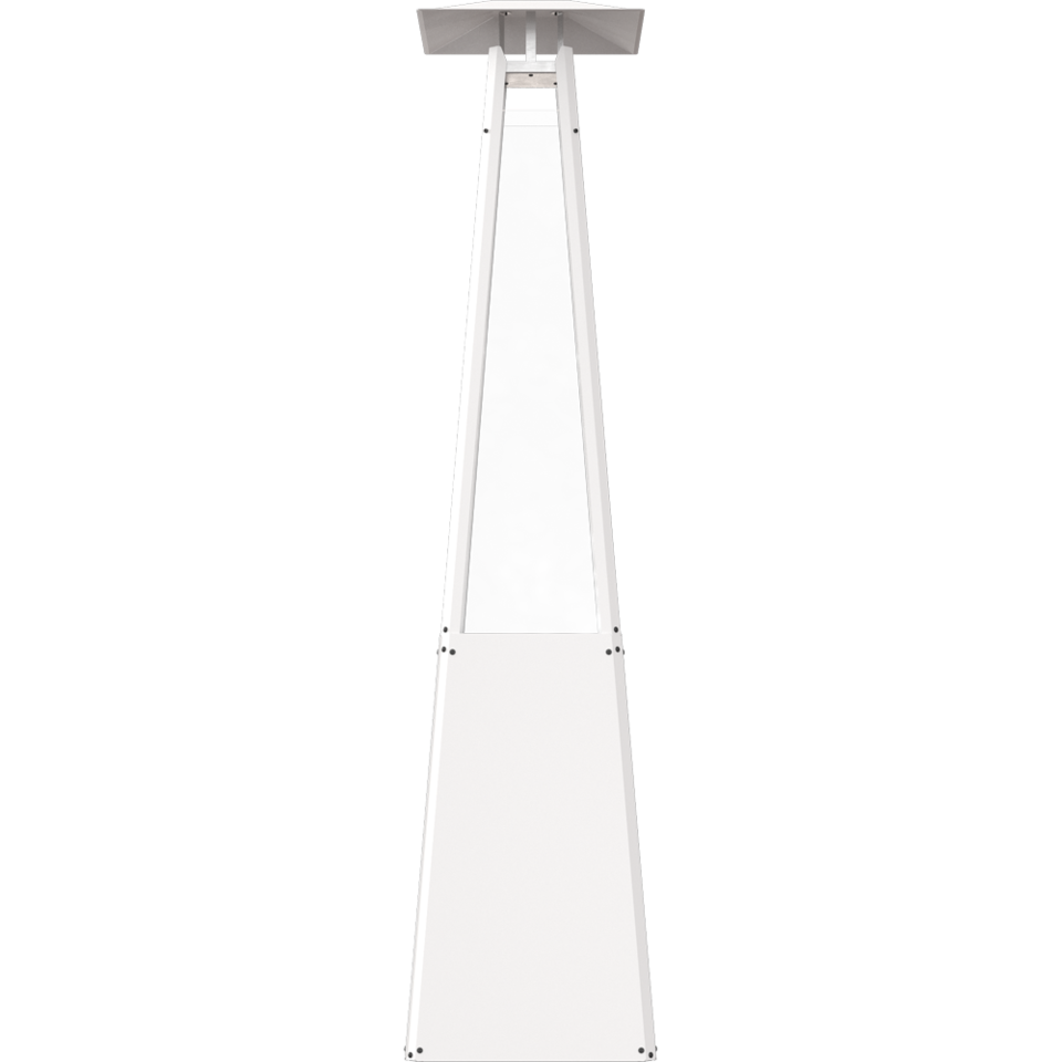 Outdoor gas heater UMBRELLA - steel white Patio Heater Pub heater Elegant